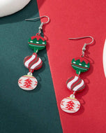 Triple Christmas Ornament Earrings