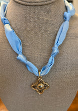 Blue Scarf Necklaces