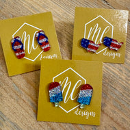 4th of July Stud Earrings