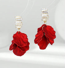 Jeweled Petal Earrings