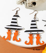Striped Witch Hat Earrings