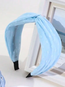 Baby Blue Twisted Headbands