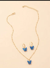 Butterfly Necklace and Earring Set