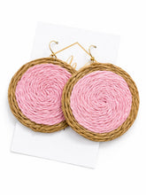 Rattan Circle Earrings