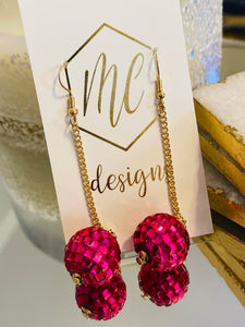 Dangle Disco Ball Earrings