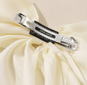 Fairytale Sateen Hair Bow Barrette