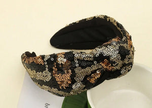 Geometric Sequin Knot Headbands