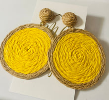 Rattan Circle Earrings