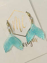 Glitter Mermaid Tail Earrings