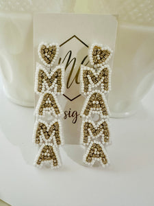 Beaded Mama Earrings