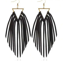 Leather Tassel Earrings