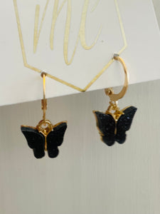 Glitter Butterfly Earrings