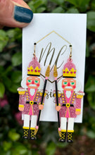 Acrylic Embellished Nutcracker Earrings