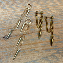 Spike Chain Drop Earrings