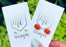 New Glitter Acrylic Halloween Stud Earrings