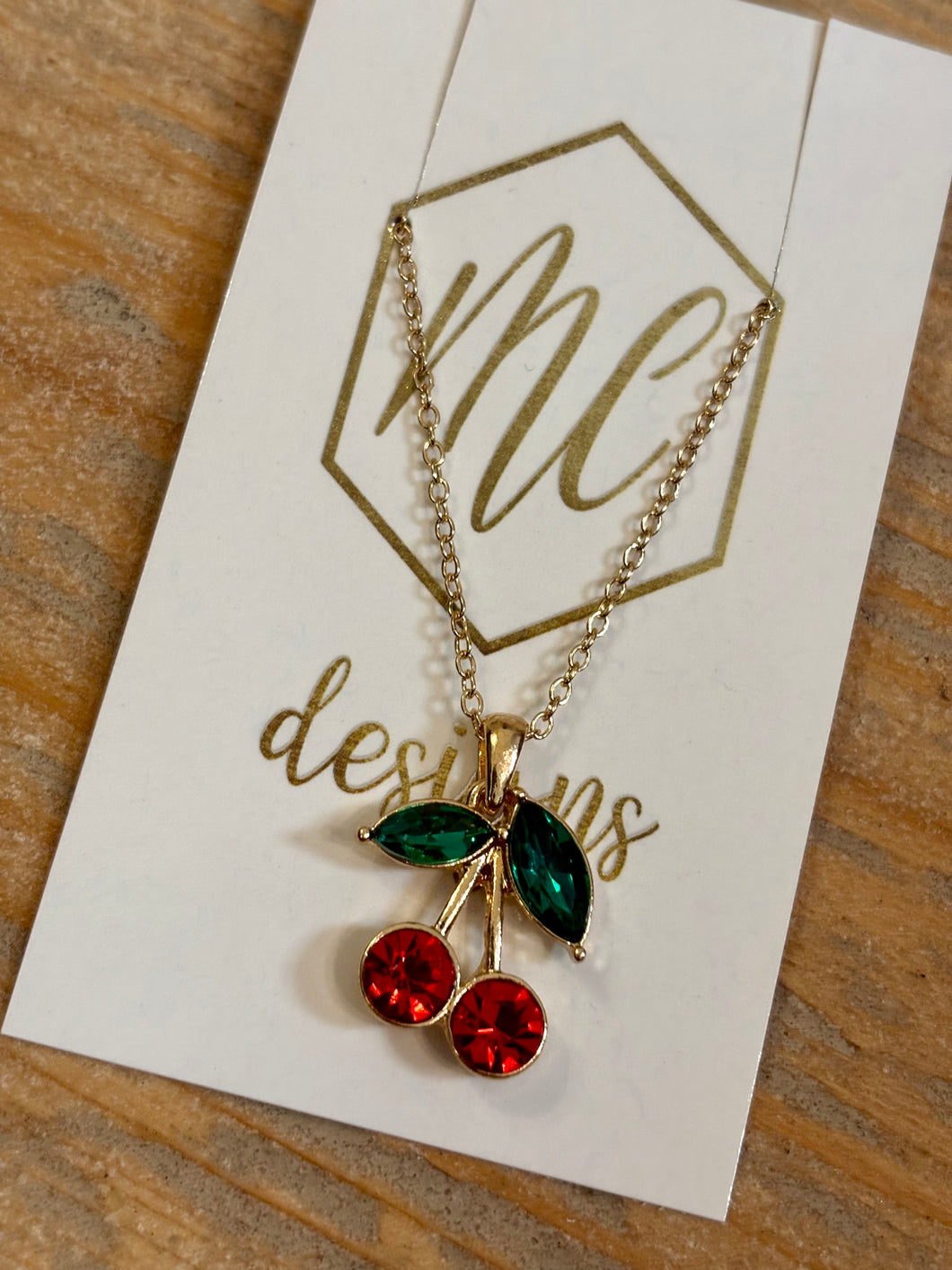 Cherry Studs & Necklace
