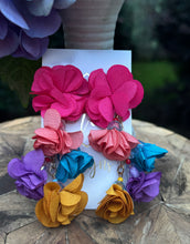 Colorful Statement Tassel Earrings