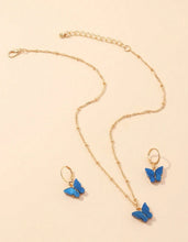 Butterfly Necklace and Earring Set
