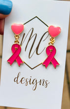 Small Breast Cancer Awareness Earrings