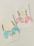 Glitter Mermaid Tail Earrings