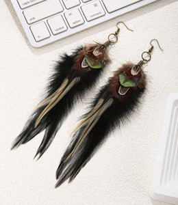 Feather Western Earrings