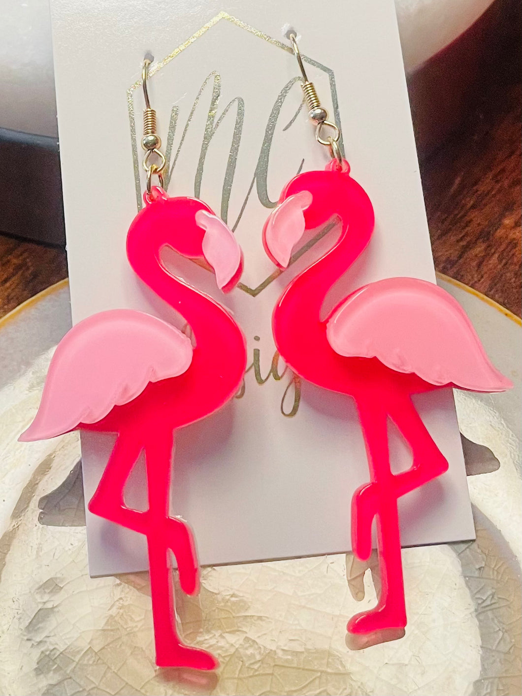 Flamingo Acrylic Earrings