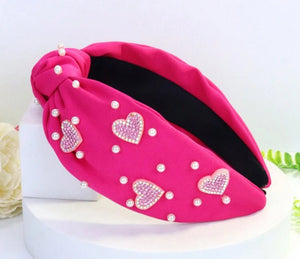 New Heart Jeweled Headband