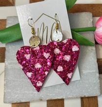 Valentine Leather Heart Earrings