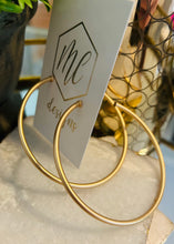 Medium or Large Thin Matte Hoops