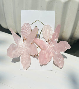 Light Pink Large Acrylic Post Earrings