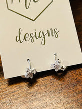 Small Bow Huggies Hoop Earrings