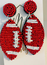 Assorted Beaded Football Earrings