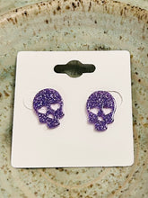 Glitter Halloween Stud Earrings