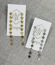Long 9 Star Earrings