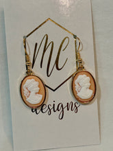 Vintage Inspired Cameo Drop Earrings