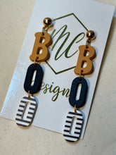 Boo Word Halloween Earrings