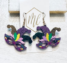 Mardi Gras Mask Earrings