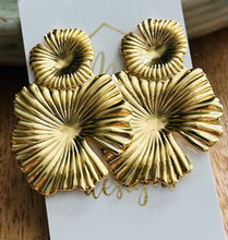 Metal Ginkgo Earrings