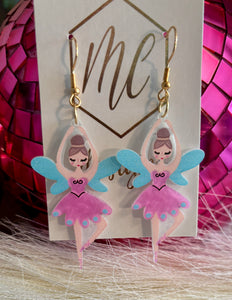 Christmas Nutcracker Mice and Ballerina Earrings