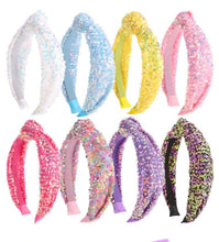 Iridescent Sequin Knot Kid’s Headbands