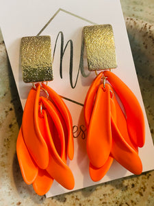 New Small Tulip Petal Earrings