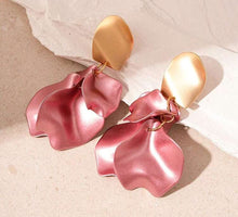 Shimmery Petal Earrings
