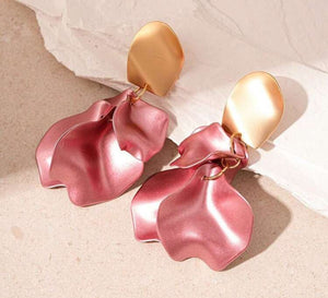 Shimmery Petal Earrings