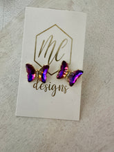 Big Butterfly Jeweled Earrings