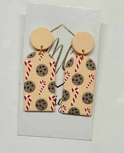 Silkscreen Christmas Earrings