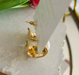 Large Pearl Hoops