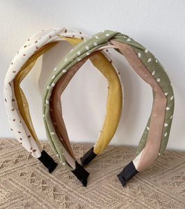 Fall Poka Dot Headbands