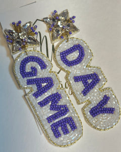 Game Day Beaded Earring