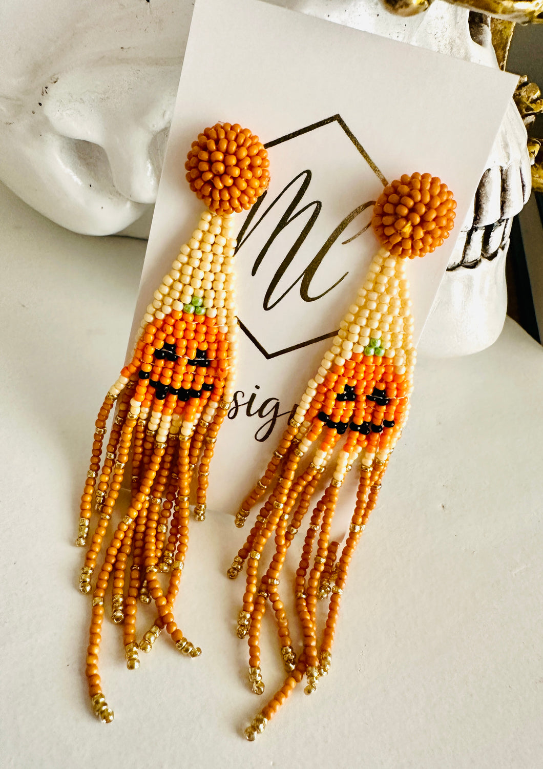 New Beaded Halloween Earrings