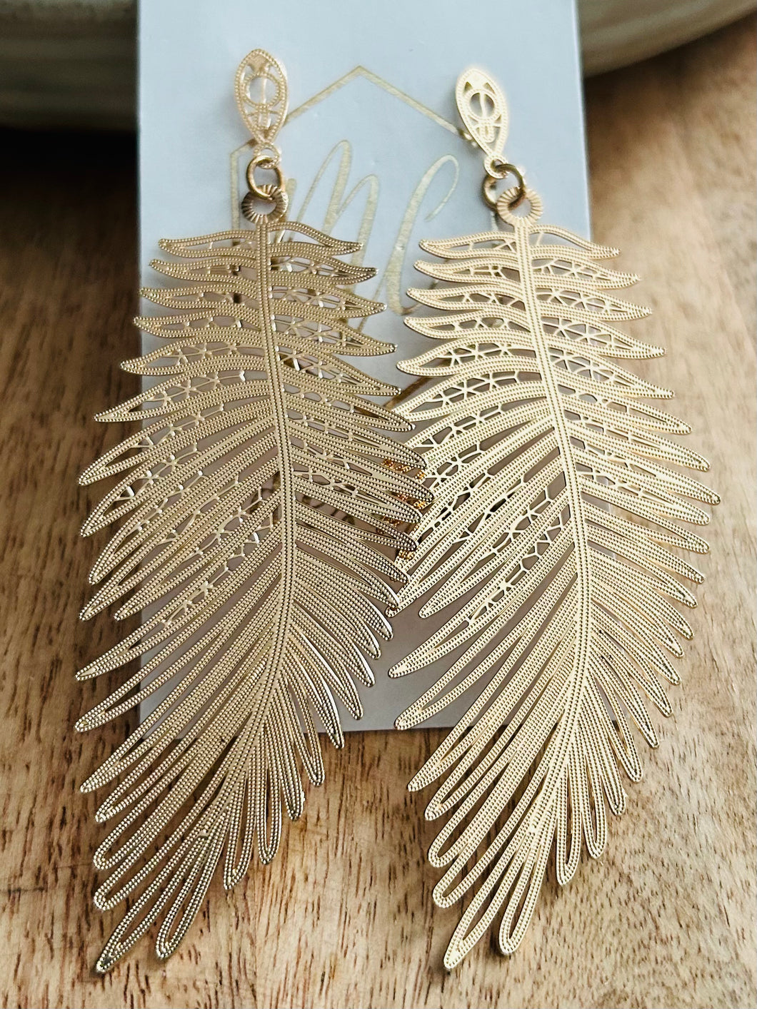 Leaf Statement Earrings